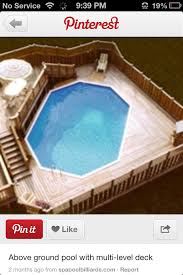 Love The 2 Tier Pool Above Ground Swimming Pools In Ground Pools Pool Landscaping