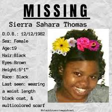 MISSING PERSON: SIERRA THOMAS