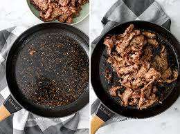 Transfer the beef to a large tray or plate. Easy Mongolian Beef Pf Chang Style