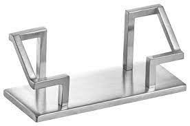 Define your own unique image with one of our outstanding personalized desk business card holders. Stainless Steel Business Card Holder Satin Finish Modern Desk Accessories By Artsondesk Inc Houzz