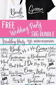 Download Wedding Party Free Svg Bundle Special Heart Studio