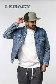 H7fb Hopback 7 Panel Flat Brim Hat Denim Hat Headwear Denim Jacket