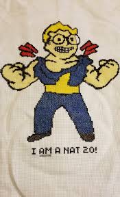 Felt applique kits from bucilla, with reindeer. I Cross Stitch Video Game Stuff My Latest Creation Nerd Rage From Fallout Album On Imgur