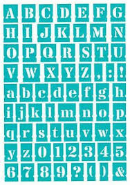 Buchstaben vorlage din a4 : 31 68 Schablone Zahlen Buchstaben Bb Flex Stencils Selbstklebend Alphabet 1 Ebay