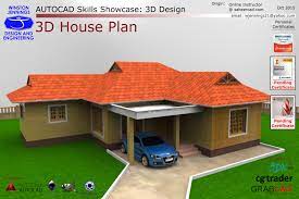 As well as there are included 3d house plan also. Autocad Skills Showcase 3d House Plan 3d Cad Model Library Grabcad