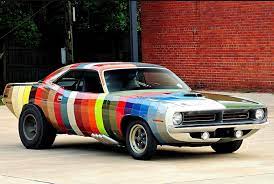 Check out richard amistadi's video to see this drop top hemi cuda all the way around. What Do You Think Of This Half Psychedelic 1970 Plymouth Cuda