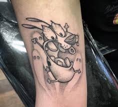 Courage the cowardly dog tattoo stencil. Courage The Cowardly Dog Tattoo Courage Tattoos Cartoon Tattoos Forearm Sleeve Tattoos