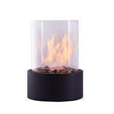 Camco 58035 big red campfire compact outdoor portable tabletop propane heater fire pit bowl for camping, tailgating, and. 8 25 X11 375 Ventless Smokeless Glass Black Metal Column Tabletop Fire Pit Dayna B Target