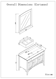 bathroom vanities sink specs standard