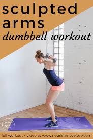 sculpted arms dumbbell workout