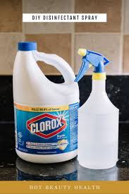 You can add either bleach or water first into the bottle when making your cleaner. Diy Household Disinfectant Spray Hot Beauty Health Diy Household Cleaners Diy Household Disinfectant Spray