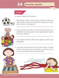 Planeacion proyecto multigrado cuarto grado. En Partes Iguales Bloque Ii Leccion 24 Apoyo Primaria
