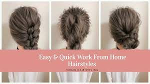 Easy Quick Work From Home Hairstyles Ideas Zoom Meeting Easy Hairstyles Easy Hairstyles Hair Styles Different Hairstyles