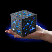 Minecraft Light Up Blue Stone Diamond Ore Light Walmart Com Minecraft Light Light Up Night Light