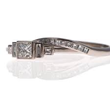 Great Gatsby Style Wedding Ring Deco Sweep Half Eternity Fitted Band In Fairtrade Gold From Cred Jewellery Wedding Rings Fit Band Wedding Ring Shapes