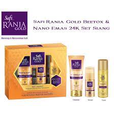 Safi rania gold serum konsentrasi 50x. Safi Rania Gold Beetox Nano Emas 24k Serum Konsentrasi Set Siang Shopee Malaysia