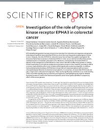 Facebook gives people the power to share and makes. Pdf Investigation Of The Role Of Tyrosine Kinase Receptor Epha3 In Colorectal Cancer