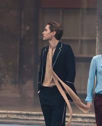 The star is sporting heavy makeup and a wig in the poster for the film. Jared Leto Gucci Guilty Promotions