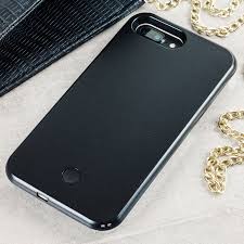 Casu Iphone 7 Plus Selfie Led Light Case Black