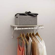 Eeco rak baju minalist style diy gi pipe rak baju industry style kali ni aku buat rak baju ala2 industry mengunakan besi cara membuat gantungan baju tempel di dinding. Jual Rak Dinding Kayu Dengan Gantungan Baju Masterspace Kota Bandung Waserda Bandung Tokopedia