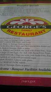 Purchase over $30.00 get 1 order general tso's or sesame chicken free offers cannot be combined. Online Menu Of George S Family Restaurant Elyria Oh