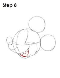 Draw Mickey Mouse Step 8 Mickey Mouse Drawings Mickey Drawing Mickey Mouse Sketch