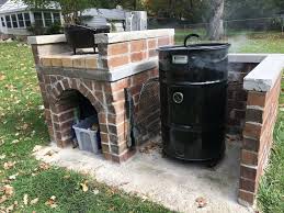 Diy Brick Pit Barrel Cooker Enclosure With Dutch Oven Table Pit Barrel Cooker Dutch Oven Table Dutch Oven Cooking