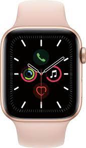 Apple Watch Series 5 Gps Cellular 44mm Gold Aluminum Case With Pink Sand Sport Band Gold Aluminum Mww02ll A Best Buy Apple Watch Apple Watch Series Buy Apple Watch