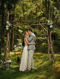 Laidback New Zealand Campground Wedding Kate Liam Forest Wedding Ceremony Alternative Wedding Venue Campground Wedding