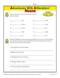 Turn it up a notch with a stem/steam infusion! Alliteration And Nouns Figurative Language Worksheets