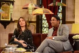Madiha naqvi biography 2nd husband ex husband new boyfried lifestyle family age dramas host 2020. Sharmila Farooqi Husband Madiha Naqvi Faisal Sabzwari Pictures From Gmp Shan E Suhoor Desi123 Com