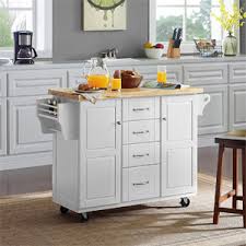 Maybe you would like to learn more about one of these? Amazon Com Crosley Furniture Elliot Kitchen Cart With Natural Top White Kitchen Islands Carts