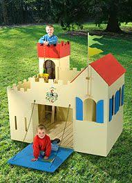 Bauanleitung Kinder Gartenhaus Ritterburg Burg Bauen