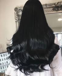 If your hair is black, consider some sparky highlights. Inky Long Black Hair Spring Summer Hair Colors Ecemella