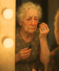 Story about a woman waiting by the pharmacy in a coat and scarf