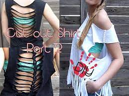 Maybe you would like to learn more about one of these? Diy Cut Out Shirts Part 2 Aus Alt Mach Neu Youtube