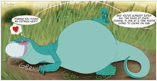 Joanna likes big eggs (Round Tummy) by Anonimo20 -- Fur Affinity [dot] net