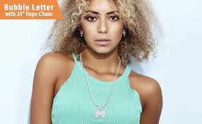 You might want to consider between options whenever you would like to come across dried out bubble letter string habit. Metaltree98 24 Chain A Z Initial Bubble Letter Silver Plated Iced Cz Pendant 24 Necklace A Amazon Com