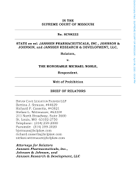 brief of Janssen Pharmaceuticals Inc., Johnson & Johnson, and Janssen  Research & Development LLC in SC98222