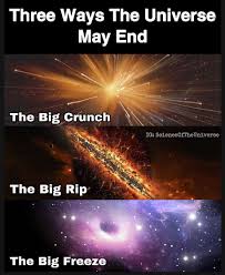 The big freeze seems to be the most likely possibility about how our universe will end. Science Of The Universe How Do You Think The Universe Will End Facebook