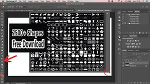 2500 Shape Free Download And Install In Photoshop Youtube
