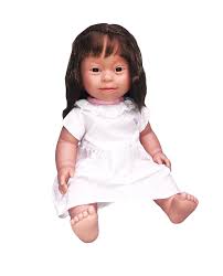 Be bold be brave be you! Baby Doll With Down Syndrome