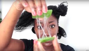 This is one of the simple and easy methods to lighten your hair. How To Use Aloe Vera To Grow Thin Fine Natural Hair Adede