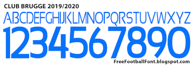 Club brugge icons to download | png, ico and icns icons for mac. Free Football Fonts Club Brugge 2019 2020 Macron Font