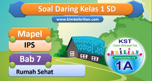 Gambar rumah kelas 1 sd. Soal Ips Daring Kelas 1 Sd Bab 7 Rumah Sehat Kst Bimbel Brilian