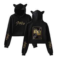 Kpop stray kids stray kids world tour district 9 unlock same hoodies women/men harajuku hoodie sweatshirts women clothes. Stray Kids District 9 Unlock Crop Top Ear Hoodie 20 Varian
