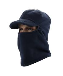 Mens Balaclava Fleece Hood Windproof Face Mask Skull Cap With Visor Navy Blue Cp12n728evq Outdoor Hats Men S Balaclava Balaclava