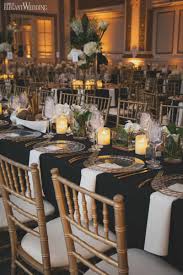 Dazzling Black White Gold Wedding Elegantwedding Ca Black Wedding Table Black Table Linens Wedding Wedding Table Linens