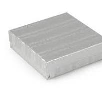 Silver Foil Cotton Filled Jewelry Boxes #33 (Case of 100)