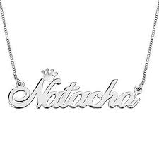 Découvrez notre collection de collier personnalisé prénom pour femme. Collier Prenom En Argent Sterling Personnalise Lierdar Avec Bijoux De Couronne Fait Sur Mesure Avec N Importe Quel Nom Argent Achat Vente Sautoir Et Collier Collier Prenom En Argent Argent Argente
